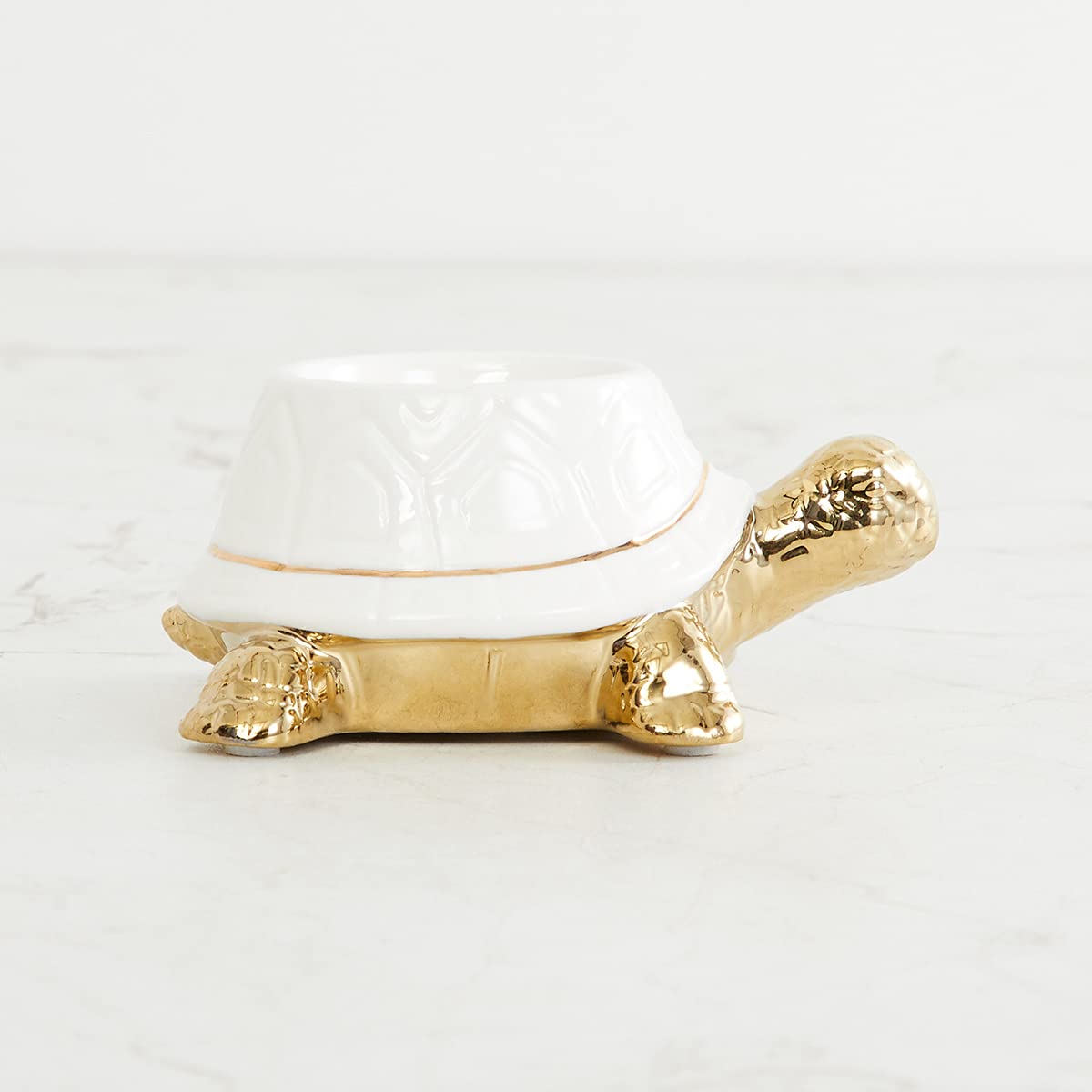 Home Centre Brighton Turtle T-Light Holder, Gold-image-4
