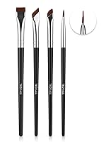 Vista 1 de TEOYALL Eyeliner Brush Set, 4 PCS Ultra Thin Slanted Angled Precision Fine Point Eyeliner Brush, Flat Eyebrow Brush