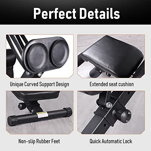 leikefitness Adjustable Weight Bench Foldable Workout Exercise Bench