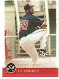 1999 Just 134 C.C. Sabathia RC - Cleveland Indians (Rookie Baseball Card) New York Yankees SuperStar Pitcher!
