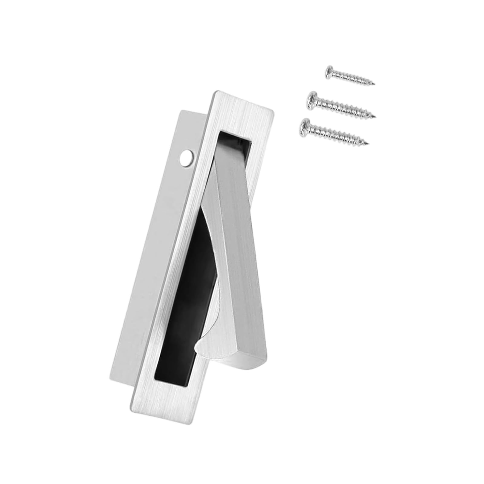 Stainless Steel Sliding Door Handle Cabinet Pull Recessed Finger Flush Pulls for Closet, Sliding, Barn Doors Recessed Handles Concealed Cabinet Pull