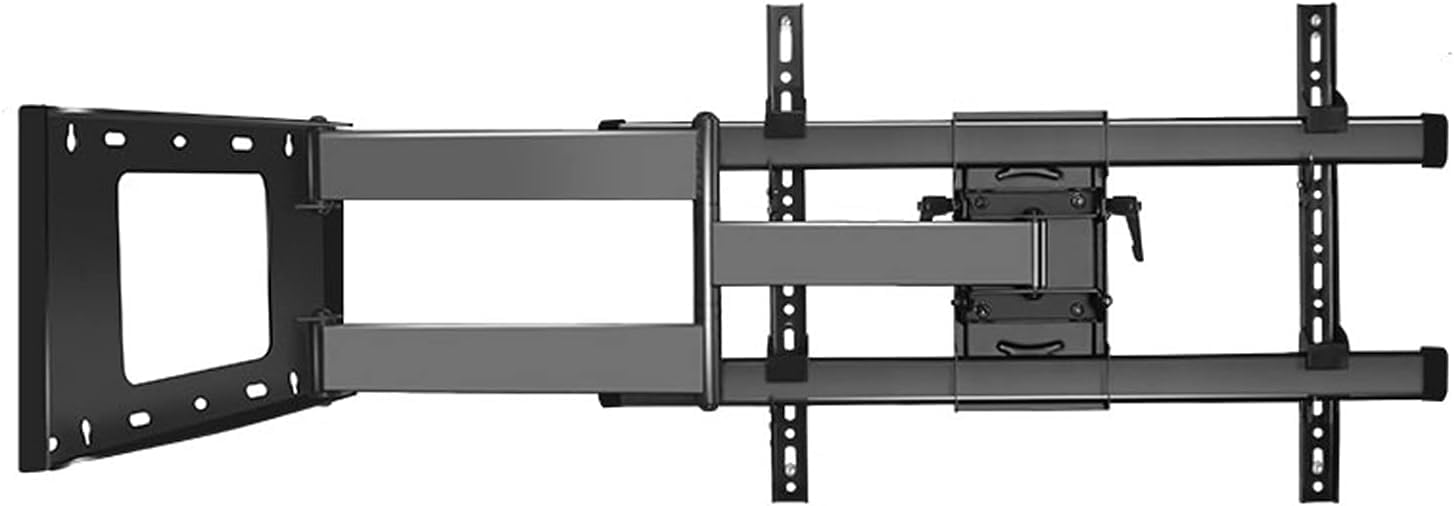Support TV multifonctionnel extensible avec inclinaison et rotation fluide