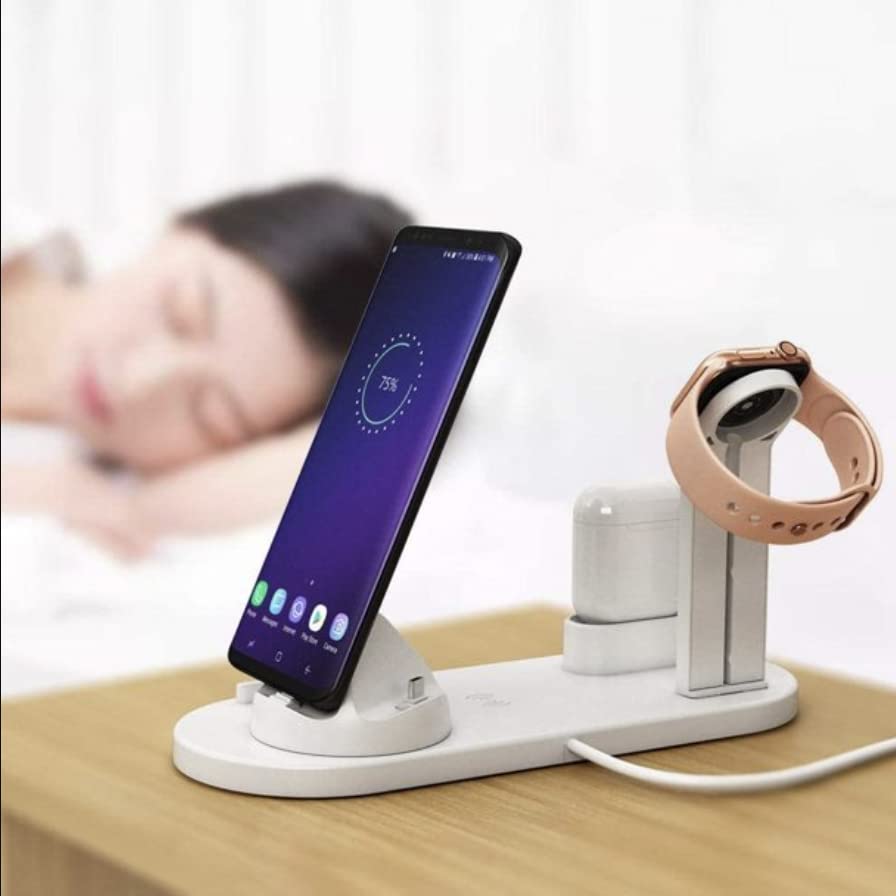 Chargeur multi-appareils sans fil pour table de chevet épurée