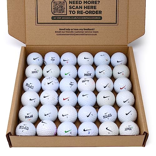 Second Chance 36 Nike Mix Grade B Lake Golf Balls, White - Image 3