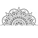 Sticker Mandala, Migaven Boho Bohème Mandala Fleur PVC Mur Fenêtre Autocollant Décoration Murale Stickers pour La Maison Tête De Lit Yoga Studio Noir
