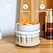 VICTORIA AROMA Ceramic Wax Melt Warmer - 3 in 1 Smokeless and Flameless Electric Wax Warmer,Easy to Handle Candle Warmer for Essential Oil and Wax Cubes is Suitable for Home and Office Décor…
