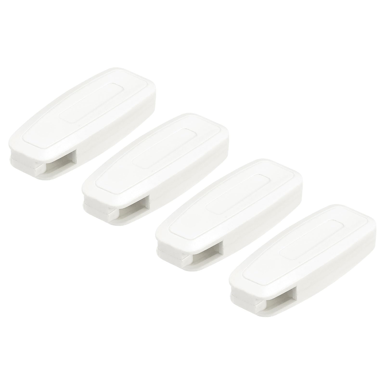 QUARKZMAN Peso para Cordón de Persiana, 4 Unidades de 80mm, Accesorios para Cortinas, Ventanas, Persianas, Cadenas de Cuentas, Manija, Romanas, Verticales, Enrollables, Blanco