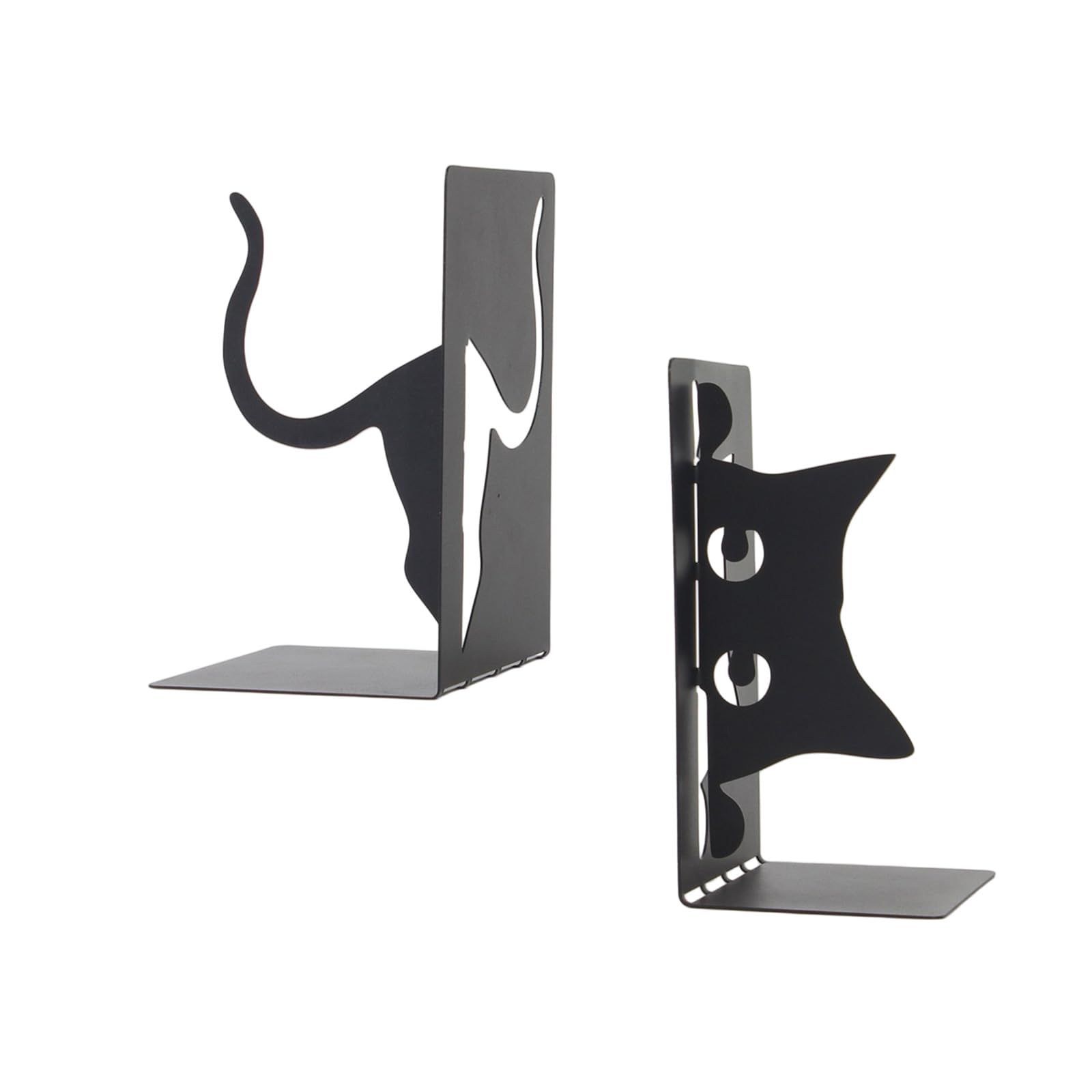 Hollow Books Stand for Display Elegant Metal Bookends Book Display Stand Bookshelfs for Displaying Books, Music Sheets Desktop Bookends
