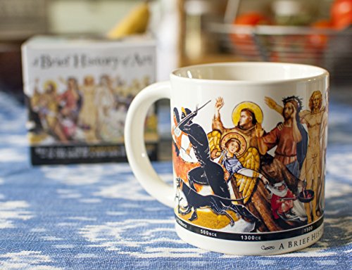 Brief History of Art Coffee Mug - History's Greatest Masterpieces From Da Vinci to Koons - Comes in a Fun Gift Box - Thumbnail 4