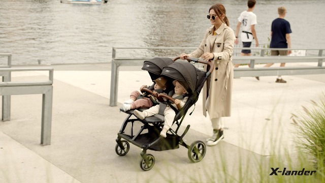 X-Lander Geschwisterbuggy X-Double Zwillingskinderwagen bis 44kg
