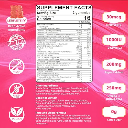 Lerinettia Multivitamin for Women Gummies 40+