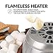 Nostalgia Tabletop Indoor Electric S'mores Maker - Smores Kit With Marshmallow Roasting Sticks and 4 Trays for Graham Crackers, Chocolate, and Marshmallows - Movie Night Supplies - Brown