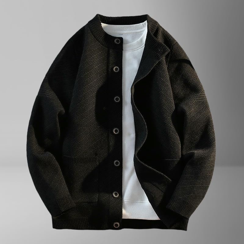 Pull en tricot chaud automne avec des finitions soignées