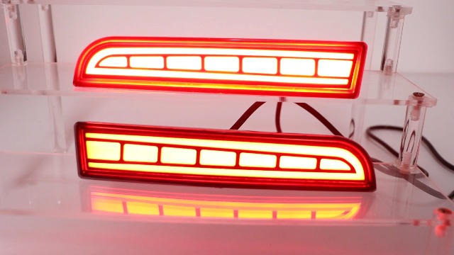Amazon.com: PGTOPONE DRL Red LED Rear Fog Light Reflector,Function