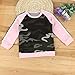 puseky Toddler Baby Girls Camouflage Long Sleeve Shirt & Pants Tracksuit Outfits (4T-5T, Camouflage+Pink)