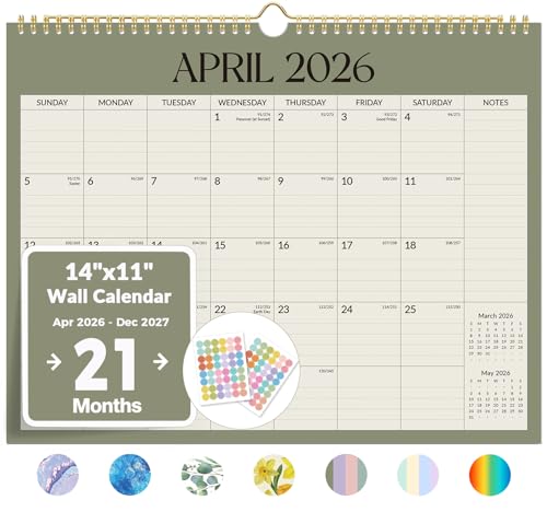 Calendar 2026-2027, Forvencer Wall Calendar from Jun 2026 to Dec 2027, 14' x 11' Large Monthly...