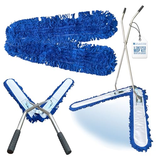 100cm V-Shaped Scissor Sweeper Mop – Hard Floor Cleaner with Washable Industrial Mop Head for Efficient Dust Pickup – Commercial Sweeping Broom for Warehouse Cleaning 1 100cm V-Shaped Scissor Sweeper Mop – Hard Floor Cleaner with Washable Industrial Mop Head for Efficient Dust Pickup – Commercial Sweeping Broom for Warehouse Cleaning