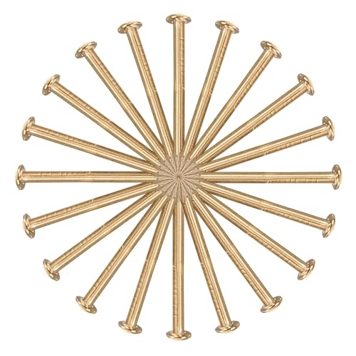 Clavos de latón 100 pcs para bisagra de muebles y ensamblaje de cajas