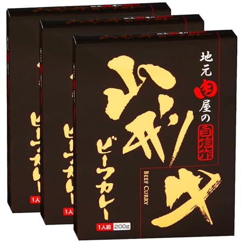 地元肉屋の自信作 山形牛ビーフカレー 200g×3個 FZ18-964