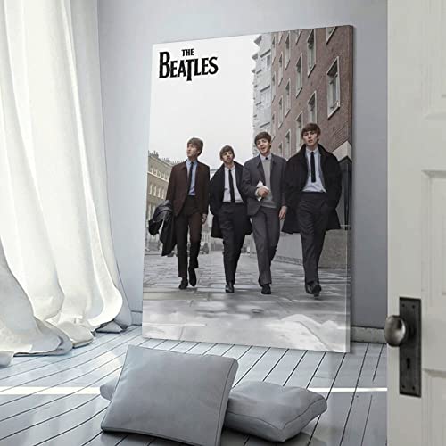 The Beatles – Poster décoratif en noir et blanc sur toile et impression d’art moderne pour chambre à coucher familiale… - Les Beatles, Paul McCartney, John Lennon, RIngo Starr, George Harrison The Beatles – Poster décoratif en noir et blanc sur toile et impression d'art moderne pour chambre à coucher familiale… – Image 4