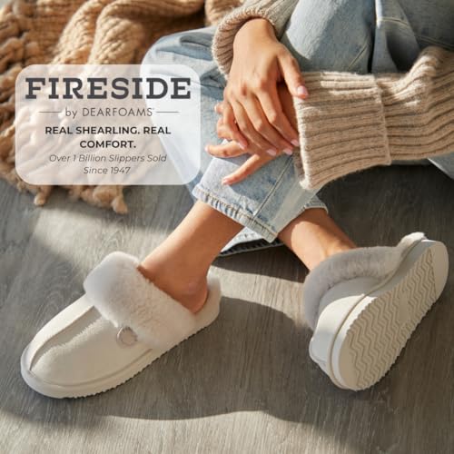 Image of Fireside by Dearfoams womens Sydney Genuine Shearling Scuff
