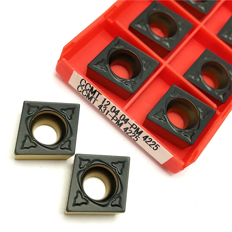 10 piezas insertos de corte externos CCMT120404 CCMT120408 miniatura 4
