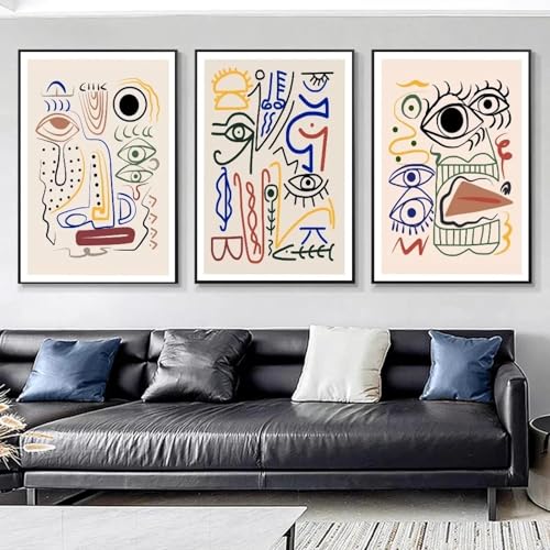 Tableau Picasso Toile Esthétique Rétro Haute Définition pour Mur Scandinave