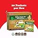 Pocas Honey Ginger Instant Tea Powder, Green Tea Flavor 2-Pack, Real Ginger Extract & Honey, 20 Packets per Box