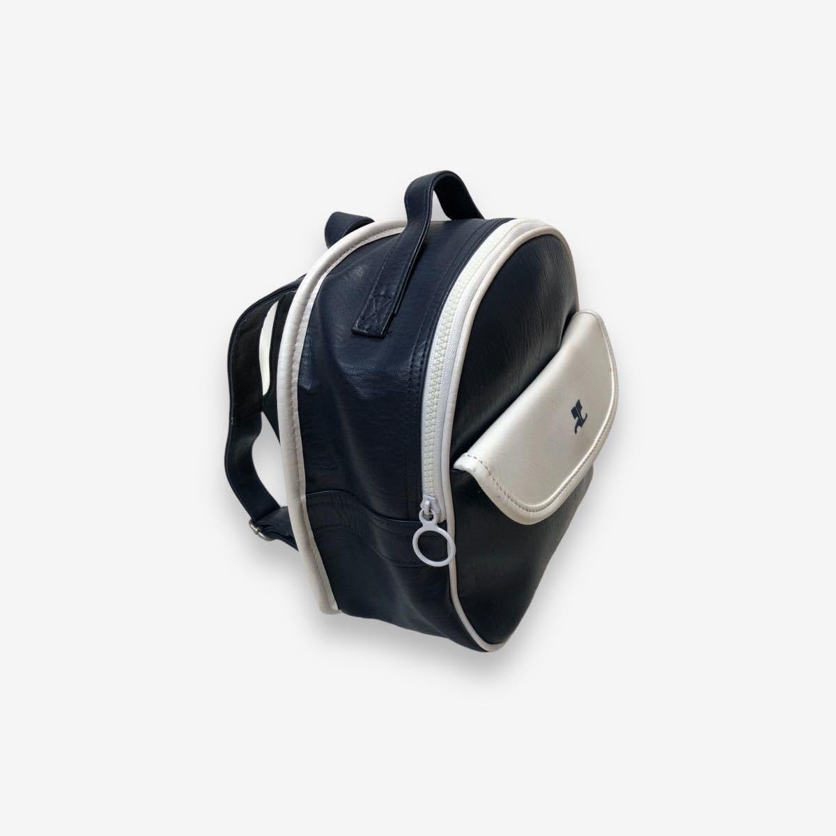 美品 courreges クレージュ リュック courreges クレージュ リュック バッグ ネイビー ヴィンテージ