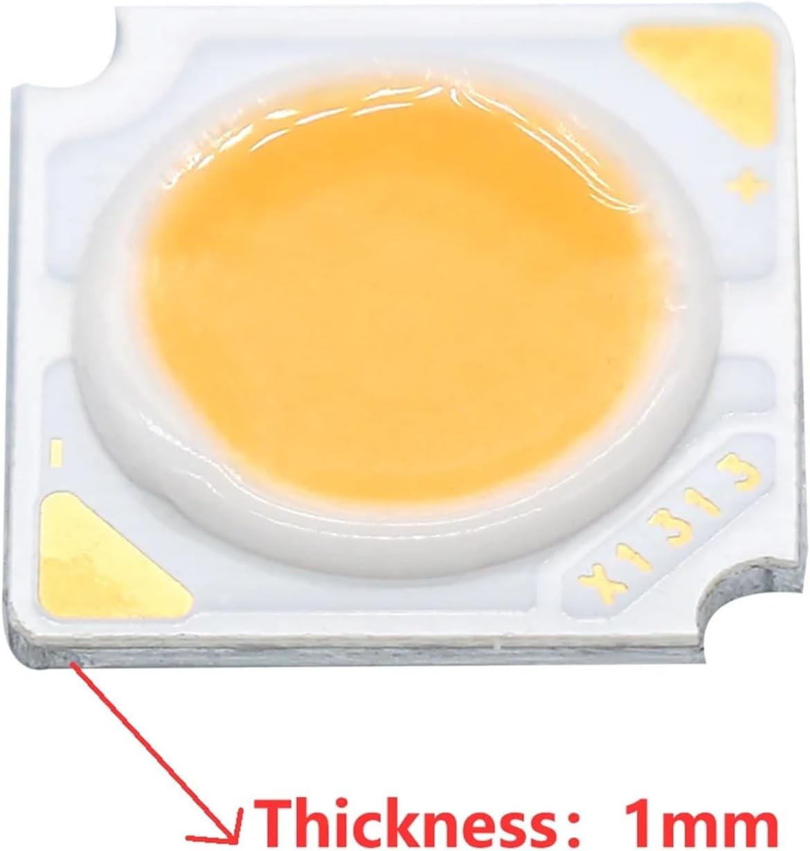 5pcs LED Chip 3W 5W 7W 10W 12W 15W 18W 300mA LED COB 1313 Bridgelux Crystal LED Light Beads Integrated for LED Bulb Spotlights(3000K,10W 30-32V)