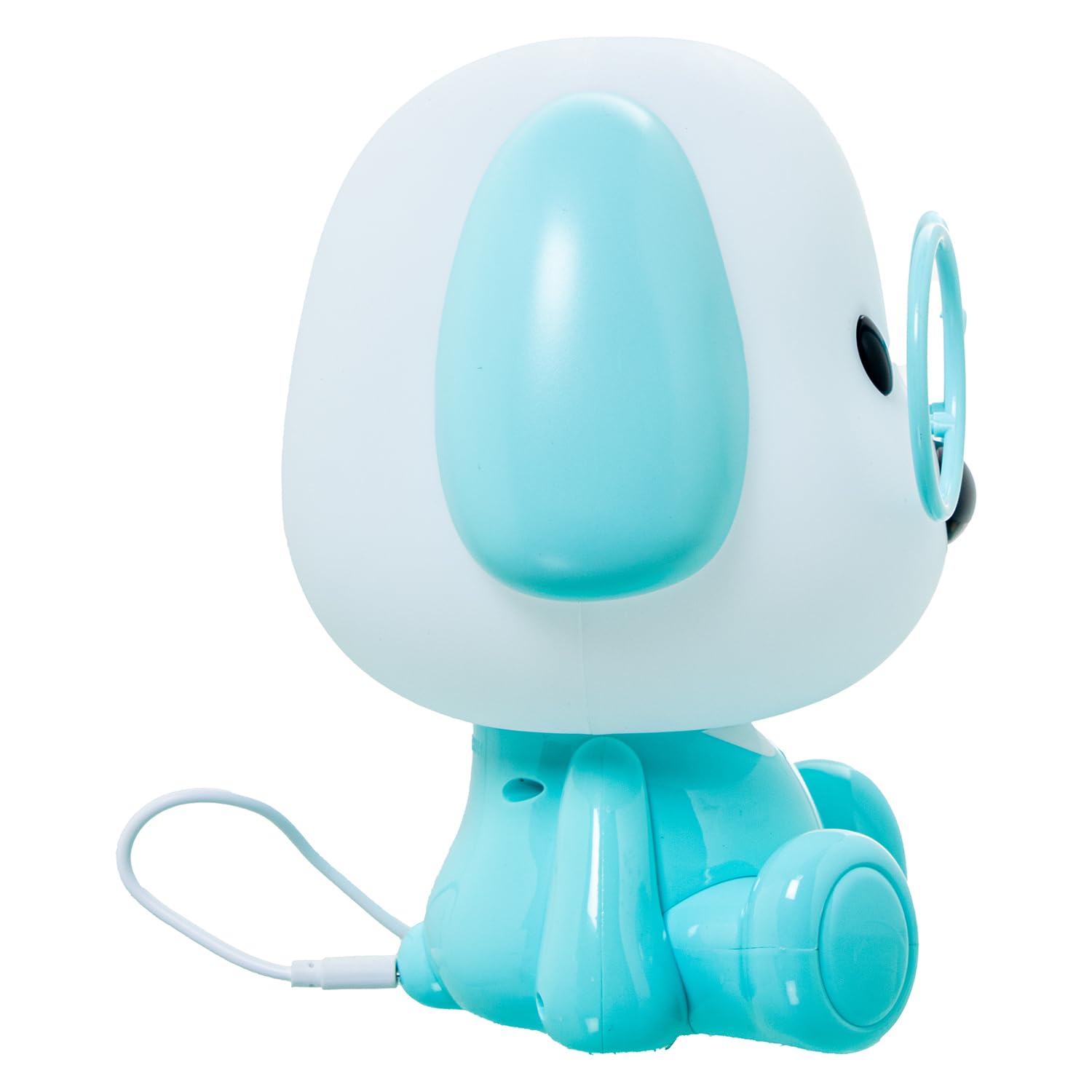 LÁMPARA LED SOBREMESA PERRO AZUL, ALIMENTACIÓN USB_18X15X20CM, ABS+PP