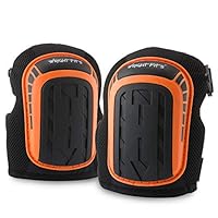 WrightFits Professional Knee Pads, Heavy Duty Support Gel Cushions with High-Density Foam Knee Pad Set - Adjustable Anti-Slip and Strong Straps for Work, Construction, Flooring, Gardening, and Skating