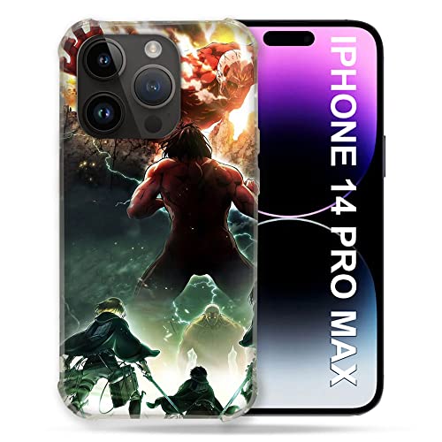 Coque iPhone 14 Plus MagSafe Attaque des Titans pour gaming mobile et recharge en voiture