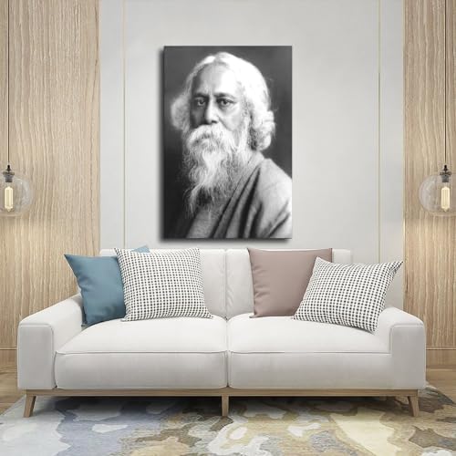 Impression sur toile Rabindranath Tagore tableau deco 20x30 cm - 5