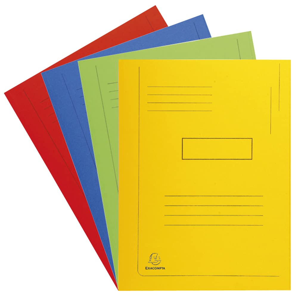 Exacompta 445013E - Carpeta (Conventional file folder, Caja de cartón, Verde, A4, 290 g/m², 240 mm), Pack de 50 unidades