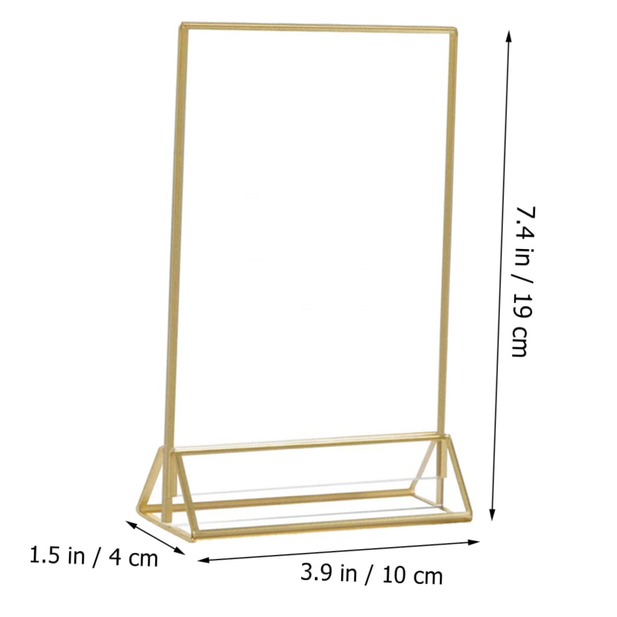 OSALADI Acrylic Holders Wedding Table Stands Display Signs for Seats 2 Pack 4x6 Inches Perfect for Events