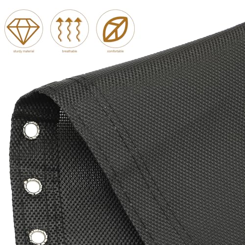 Toile de rechange noire LABRIMP avec cordon pour votre chaise pliante de camping - 4