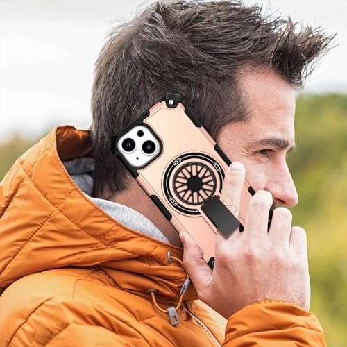 Coque iPhone 13 antichoc Asuwish or rose avec protège-écran en verre - 6