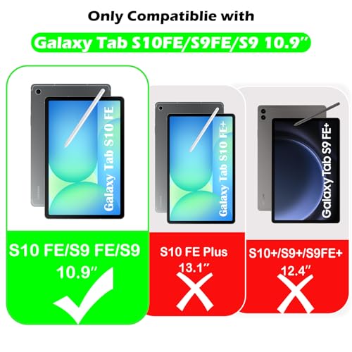 Coque Galaxy Tab S10 FE rotative evite les reflets et chutes de stylet - 2