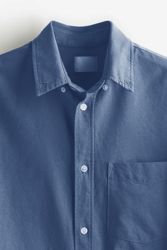 Image of BE ACTIVE Men's Oxford Cotton Lycra Casual Shirt || Men Stylish Shirt || Full Sleeves || Simple Shirt for Men || Timeless Style & Comfort