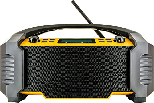 SCHWAIGER -DABWORK2- DAB+ Baustellenradio mit DAB+, UKW, Bluetooth, AUX, USB-Ladeport, leistungsstarker Li-Ion Akku, mit… - Image 3