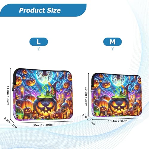 Funda para portátil Halloween Pumpkin Moon Sky 14.5 pulg miniatura 3