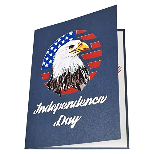 Magic Ants Memorial Day Greeting Card, 3D Pop Up Card With Envelope, Bird Eagel Card, National Flag Card, Patriotic Card For Memorial Day, 4Th Of July, Flag Day, Independence Day, Veterans Day #TOP5