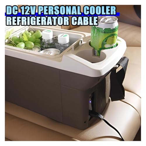 Image of 12V DC Power Cable, 1.8M 2 Pin Lead Cable Plug Wire for Car Cooler Cool Box, Mini Fridge Replacement Extension Cord, Portable Cigarette Lighter Plug Power Adapter Extension Cables (1PC)