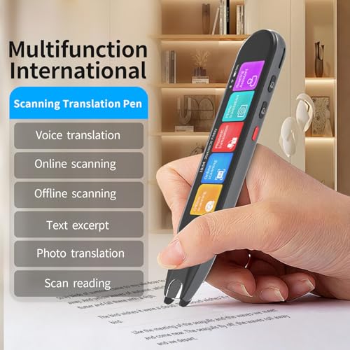 Translator Pen, Scan Reader Pen, Language Translator Device, Assistive Tool for Kids, Adults, Dyslexia, Language Learners and Learning Difficulties, Including 142 Languages (Grey) - Image 2