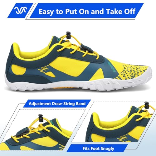 Image of SAGUARO Womens Mens Barefoot Shoes Minimalist Trail Runner Wide Toe Box Zero Drop Outdoor Cross Training Shoe