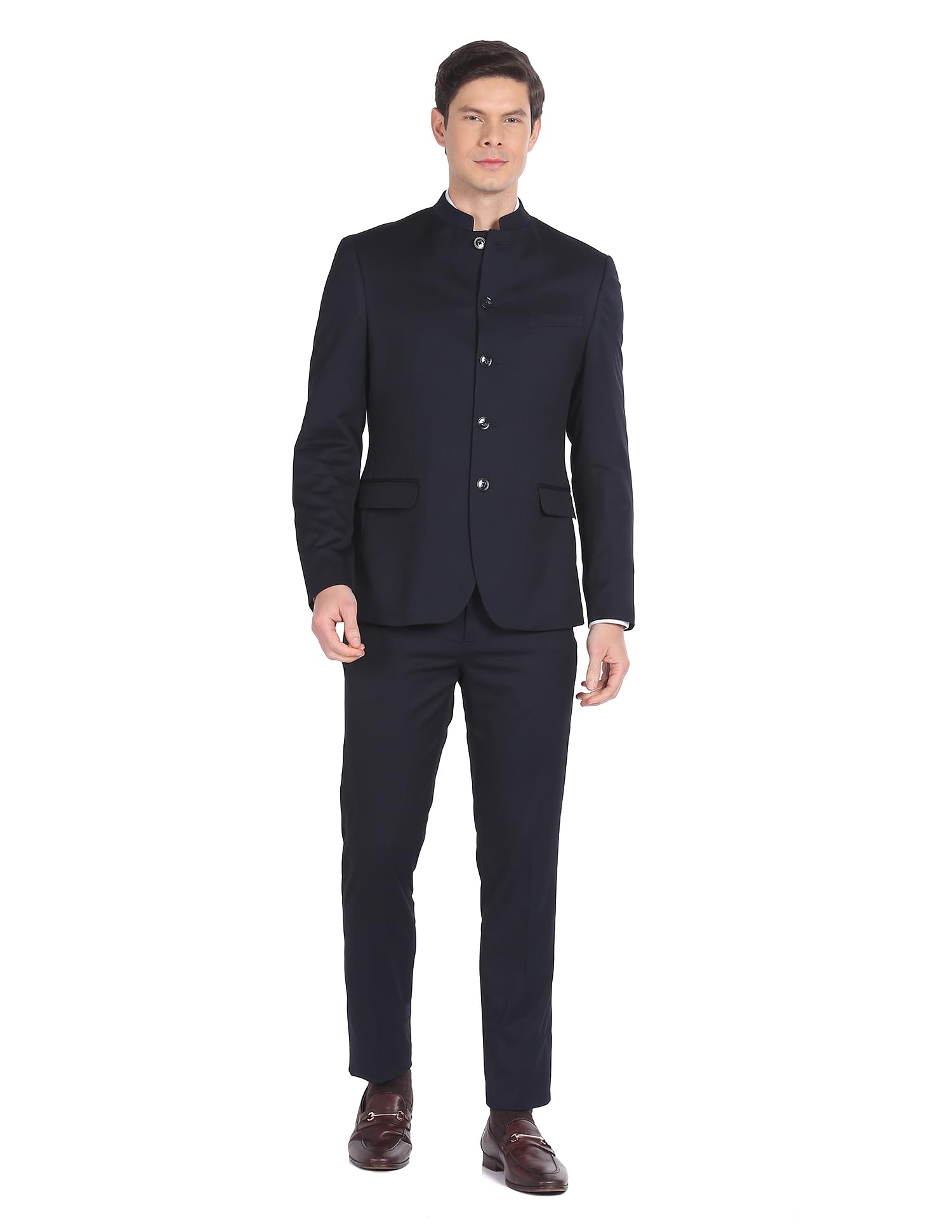 arrow Men's Polyester Six Pockets Business Suit Pants Set-picture-40