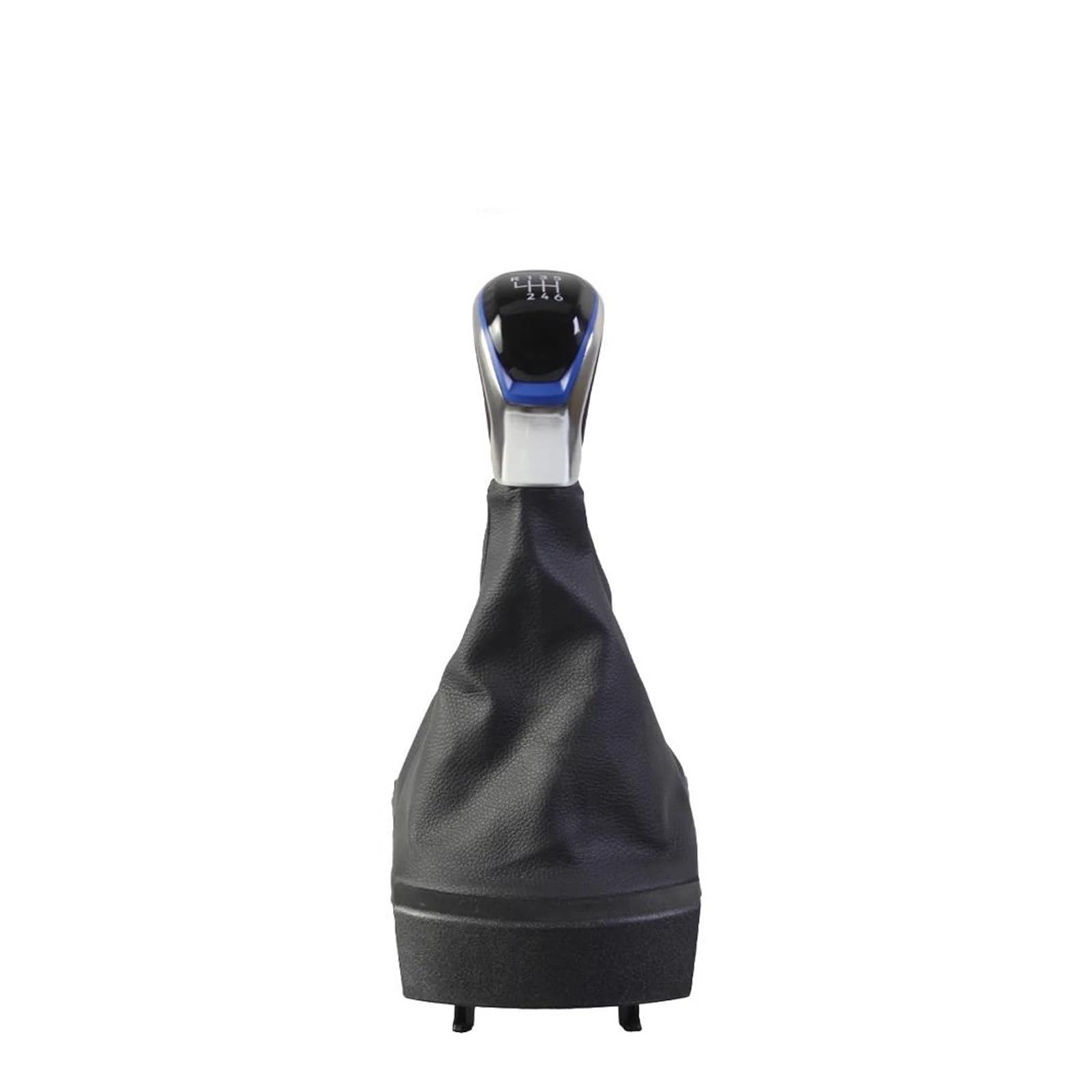 Uifcog Blue Gear Shifter Knob For Seat For Ibiza 2002-2010 5/6 Speed Gear Shift Knob With Gaiter Boot Cover Interior Decorate(,For 6 Speed)