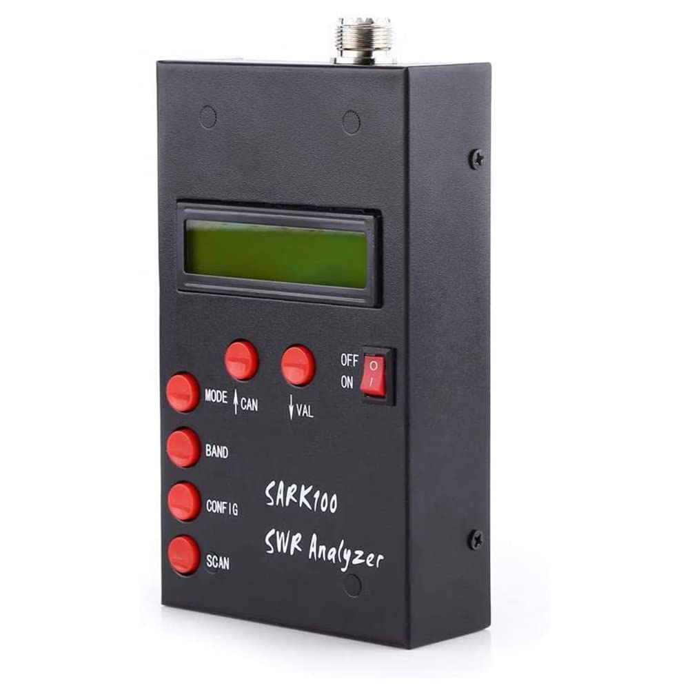 ISTOVO SARK100 Antenna Analyzer Meter 1-60MHz Shortwave SWR Antenna Analyzer with 1.0 to 9.99 SWR Usable Measurement Range