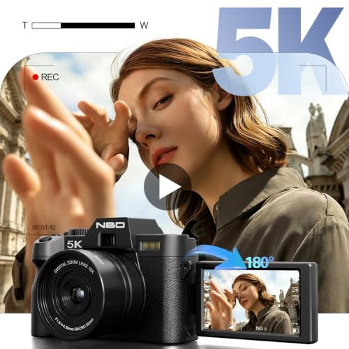 Image of G-Anica 5K 64MP Digital Cameras for Photography with Dual-Lens WiFi